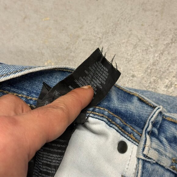 G-Star RAW Denim Jeans Embroidered Logo Blue Cotton Stretch 32x29 - Picture 10 of 11